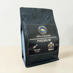 SunForge Coffee NOLA Blend ground coffee, 12 oz, side packaging view.